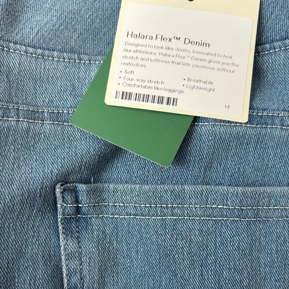 Halara Flex High Waisted Baggy Wide Leg Washed Casual Jeans Gray Blue Denim XL - Picture 2 of 2